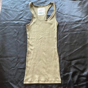 Zenana army green tank top